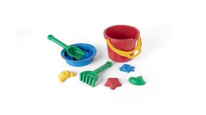 Dantoy - Classic Recycled red bucket set in net (1434)