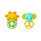 Bright Starts - OBALL - Character Oball Teether 2pk - (BS-16762) – kuva 1