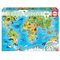 Educa 150 World Map Animals 3D Palapeli – kuva 1