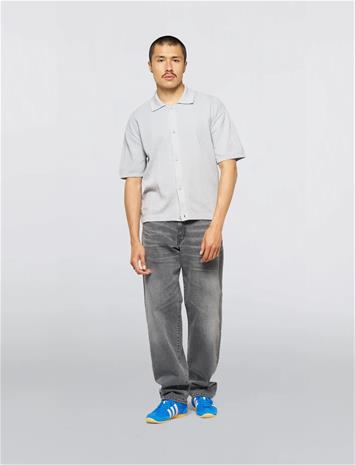 Edwin Luis Buttoned Polo-Grey - Grey - XXL
