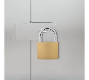 vidaXL U-lukko avaimilla 2 pcs Messinki Rauta
