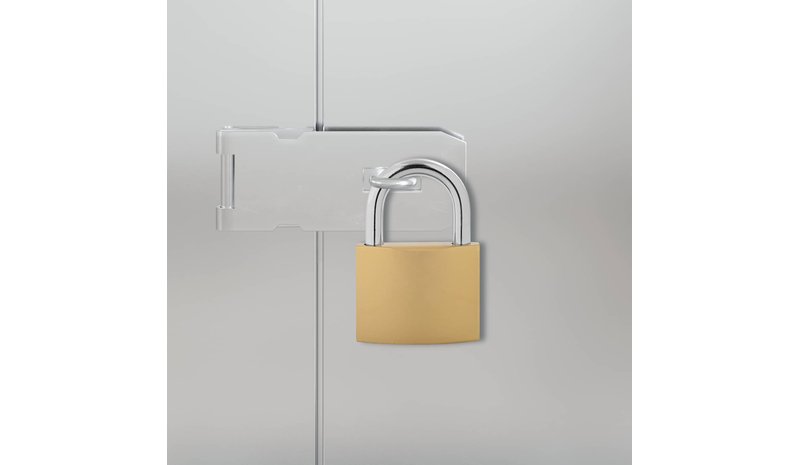 vidaXL U-lukko avaimilla 2 pcs Messinki Rauta
