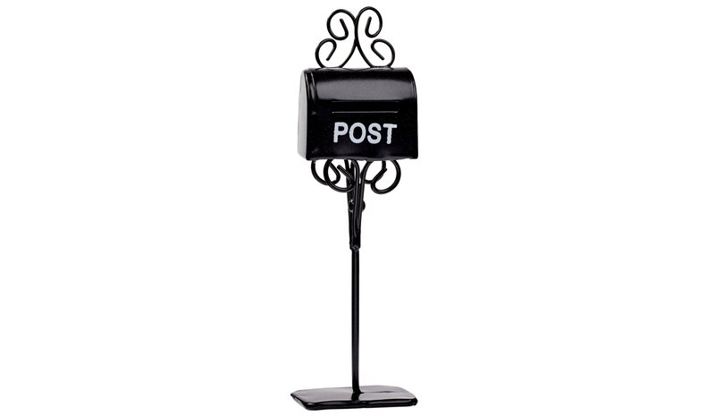 Miniatyyri â€“ Musta postilaatikko, 11 cm