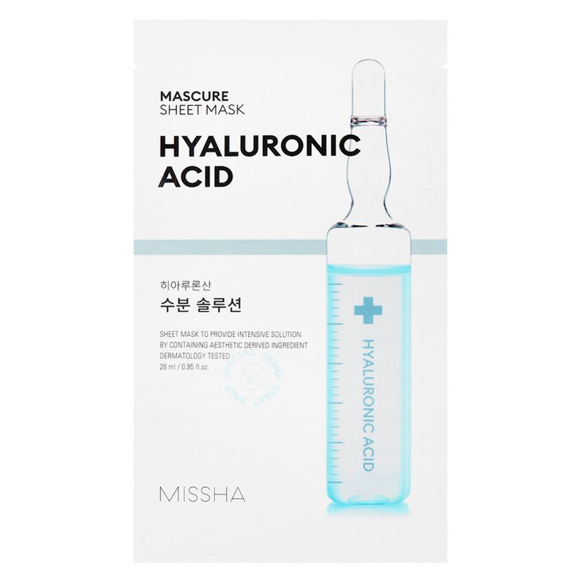 Missha Mascure Hydra Solution Sheet Mask Hyaluron Acid - 27 ml / 1 sheet