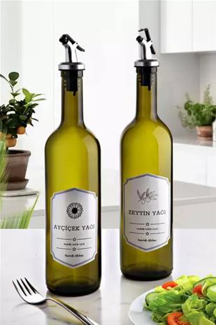Pullo öljyn annostelijalla, 750 ml, 2 kpl.