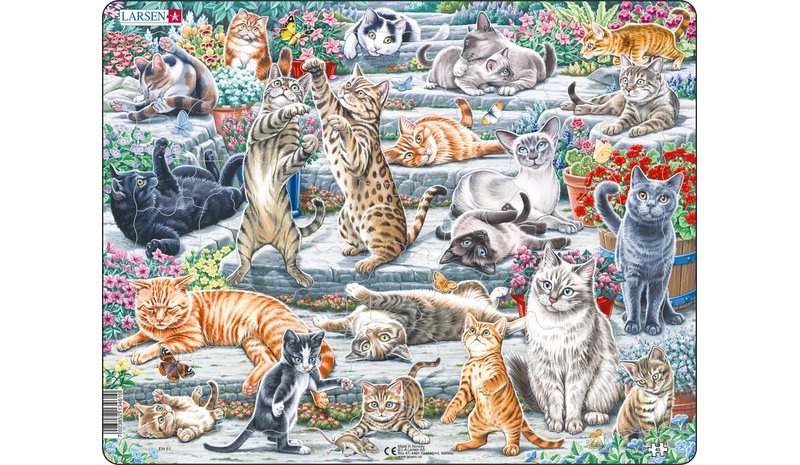 LARSEN MAXI CUTE CATS 45P PALAPELI – kuva 1/1