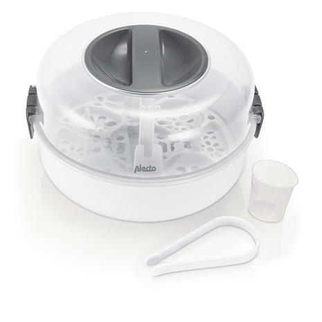 Mikroaaltosterilointilaite tuttipulloille höyrytoiminnolla, mahtuu 4 x 150 ml:n pulloa – kuva 3/7