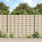 vidaXL Puutarhan yksityisyyden suoja PVC 70x0,19 m kerma