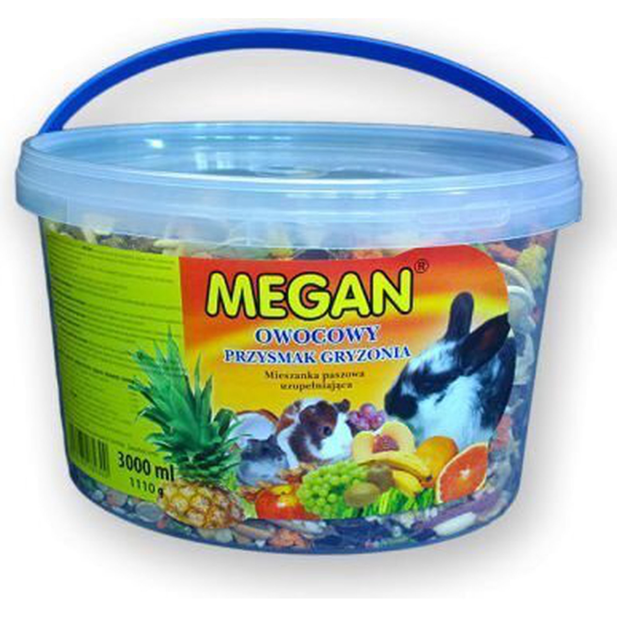 Hedelmäinen herkku jyrsijöille Megan, 3 l / 1110 g.