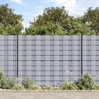 vidaXL Puutarhan yksityisyyden suoja PVC 70x0,19 m vaaleanharmaa