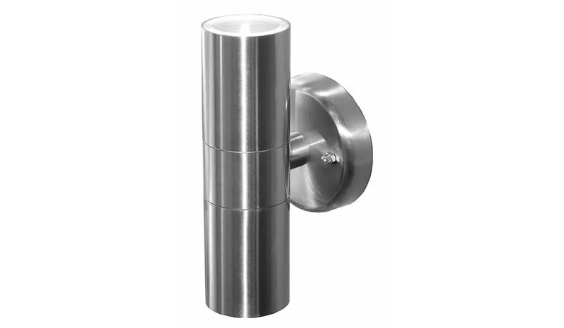 Seinävalaisin Alppila 2x35 W teräs – kuva 1/1