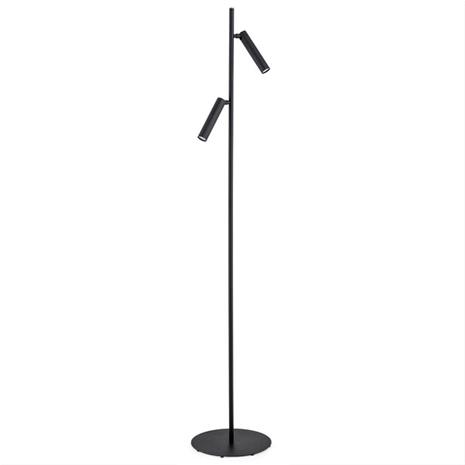 Argon 7082 - Lattialamppu TORRE 2xG9/6W/230V musta