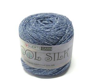 HJERTEGARN WOOL SILK 50G 3005 LANKA
