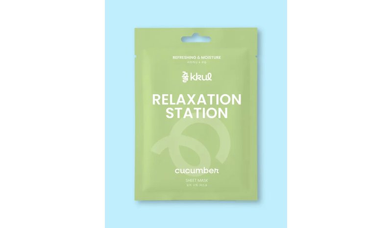 kkul Relaxation Station Cucumber Sheet Mask - 25 ml / 1 sheet