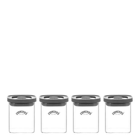 Kilner - Fresh Maustepurkki 4 kpl Lasi/Harmaa