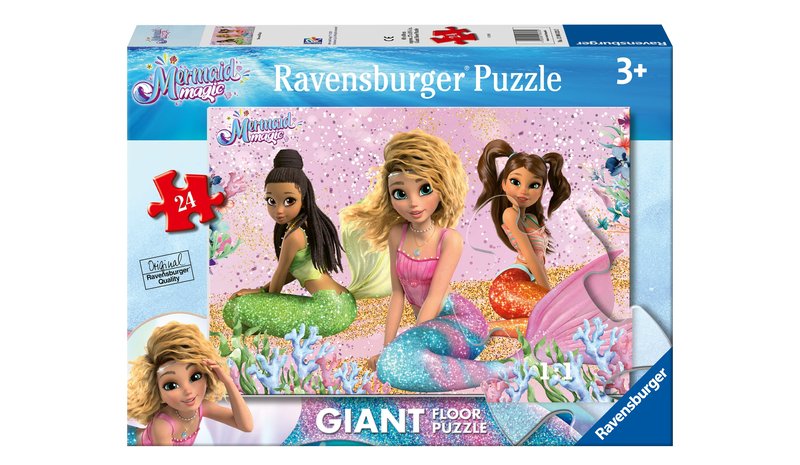 Mermaid Magic Giant Lattiapalapeli 24 palaa Ravensburger