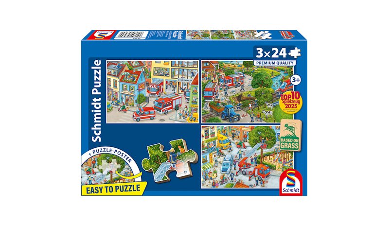 Palokunta Lasten Palapeli 3 X 24 Palaa Schmidt – kuva 1/3