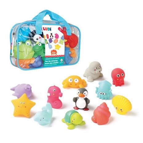 LUDI - Bath animals - 12 pcs – kuva 2/7