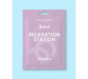 kkul Relaxation Station AHA/BHA Sheet Mask - 25 ml / 1 sheet