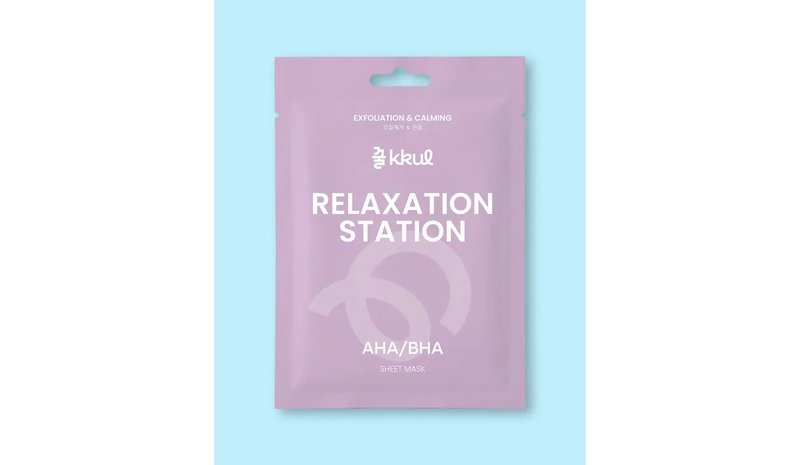 kkul Relaxation Station AHA/BHA Sheet Mask - 25 ml / 1 sheet