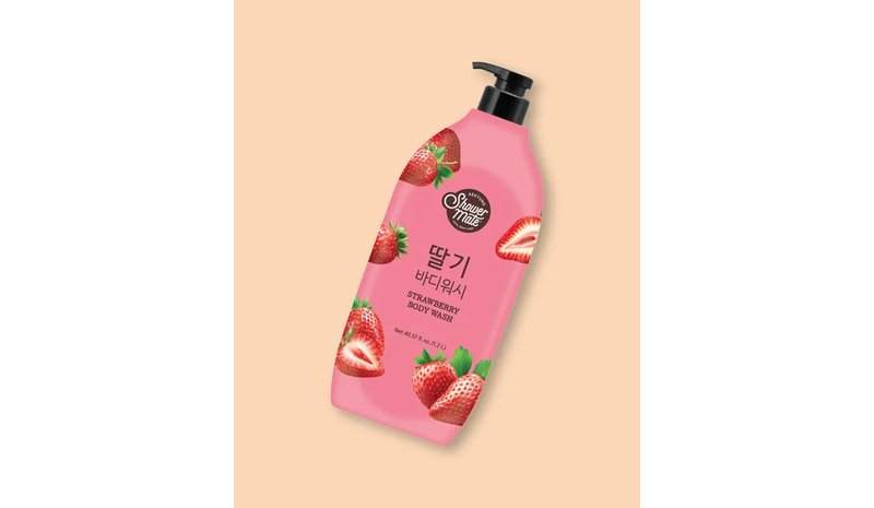 Shower Mate Natural Strawberry Body Wash - 1.2 l