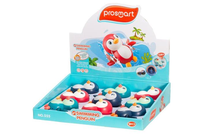 Prosmart Swimming Penguin pingviini kylpylelu (lajitelma), Vauvan lelut