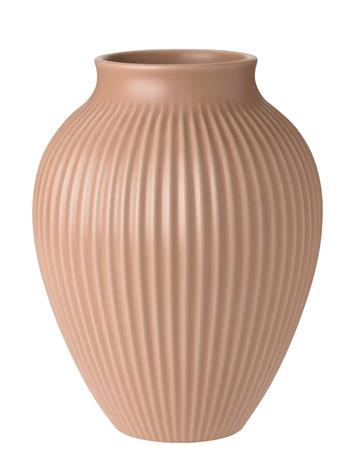 Knabstrup Keramik - Ripple Maljakko 20 cm Dusty Rose