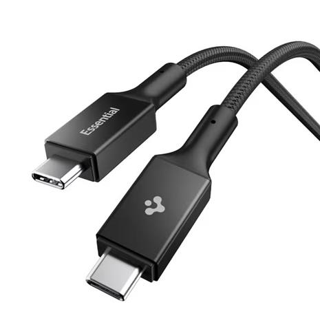 Spigen Essential USB C to USB C 100W Cable black EB10010CC