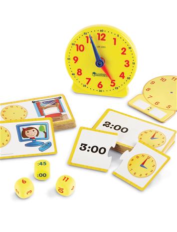 Opi kellonajat - Aktiviteettisetti kellolla Learning Resources