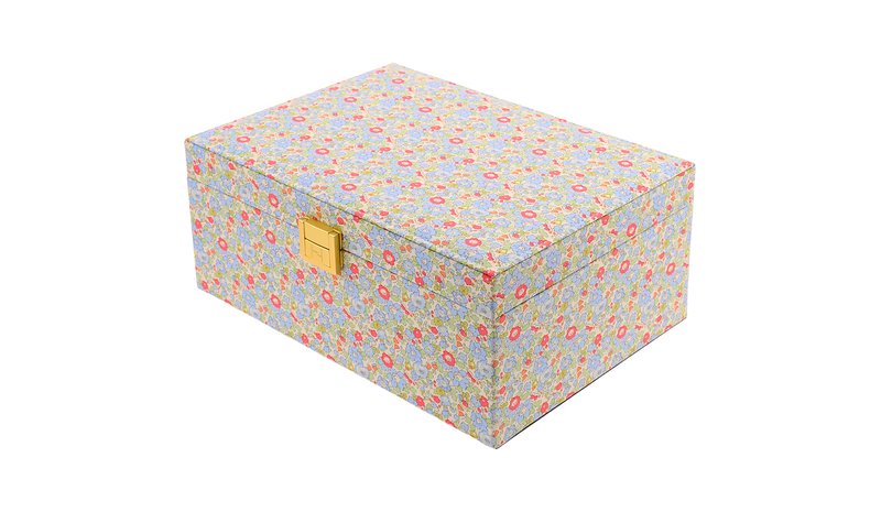 Bon Dep Jewelry Box Square Mw Liberty Betsy Ann Light Blue
