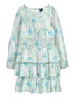 Vero Moda Vmsmilla Ls Short Layer Dress Wvn - Blue - XL