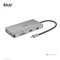Club 3D 3.1 Gen1 USB-C 9-in-1 -hubi, Harmaa – kuva 2