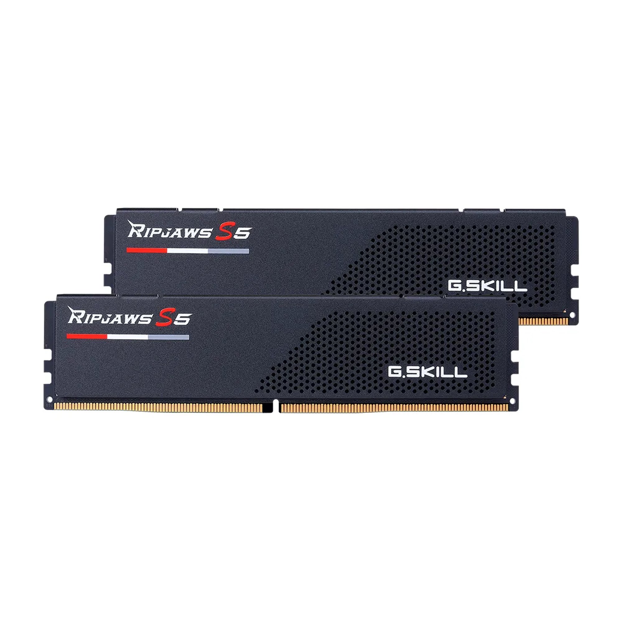 G.Skill Ripjaws S5 / F5-5600J3636D32GX2-RS5K, 64 GB, 2 x 32 GB, DDR5, 288-pin DIMM, Musta