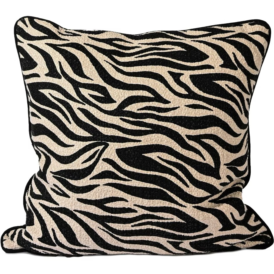 ByON Anima Zebra Tyyny 50x50 Cm - Koristetyynyt & Suojukset Puuvilla Musta - 5219805501