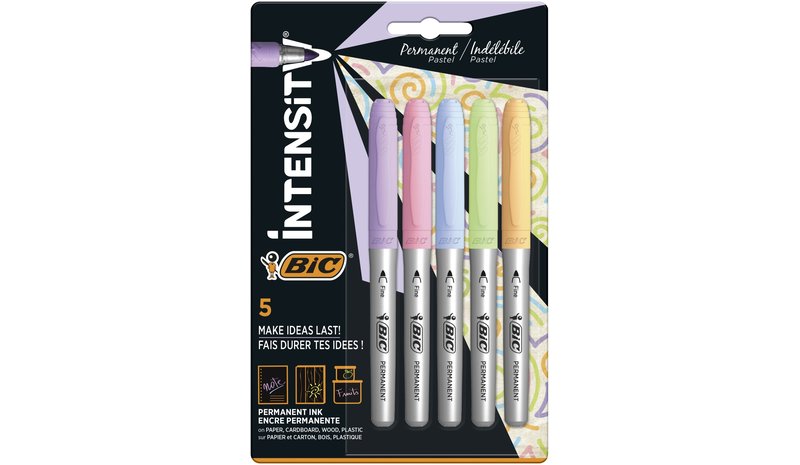 BIC INTENSITY COLOUR 5KPL PASTELLI TUSSI