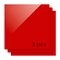 Xtool 3 Mm Red Acrylic Sheets (3-pack) – kuva 1