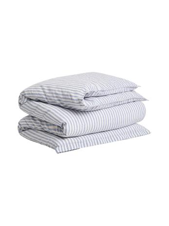 GANT Cotton Linen Stripe Single Duvet - Blue - 150X210