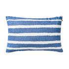 Chhatwal & Jonsson Block Stripe ulkotyyny 40x60 cm Riviera blue-off white