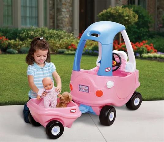 Little Tikes Cozy Coupe Trailer, 1,5 vuosi/vuosia, 2 renkaita, Sininen, Vaaleanpunainen