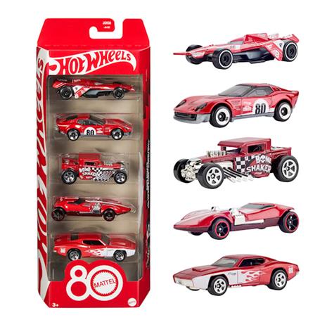 Hot Wheels Basics Mattel 80th 5 Pack