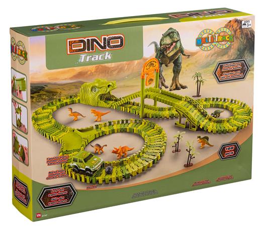 Multi Track - Dino Race Track Set, 168 Pieces (41747)