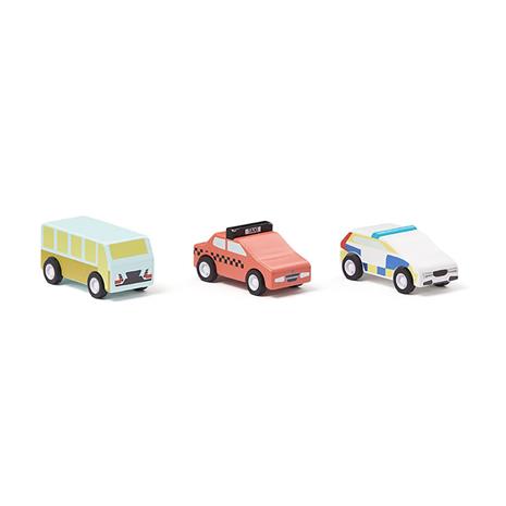 Kids Concept Pull-back Autot 3-pack