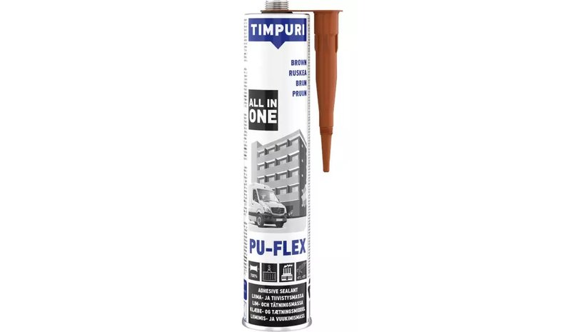 Liima- ja tiivistysmassa PU-Flex 300 ml ruskea