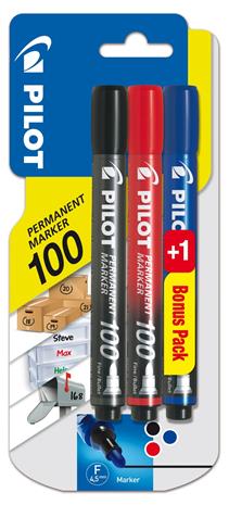 Pilot 100 2+1 permanent marker merkkauskynä