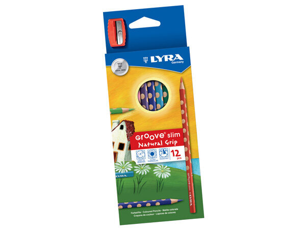 Lyra Groove Slim 12-pack + Sharpener