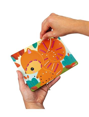 Janod Lacing Toy - Orange - ONE SIZE