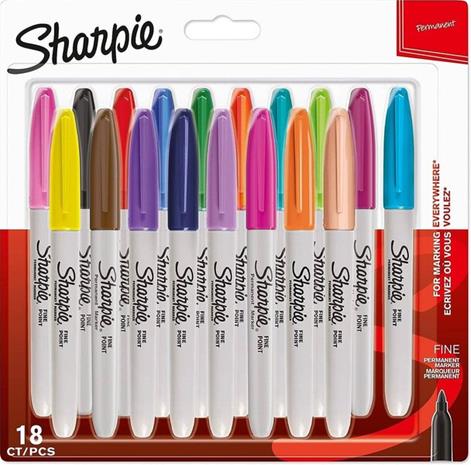 Marker Sharpie Fine 1,0mm ass (18) – kuva 2/2