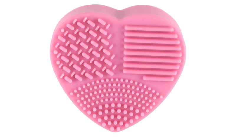 Mineas Make up brush cleaning mat hot pink