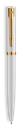 Waterman Impression White Lacquer G.T. Ballpen M Blue ink