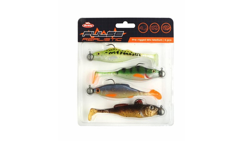 BERKLEY PULSE REAL PRERIG MIX MED 4PCS – kuva 1/1